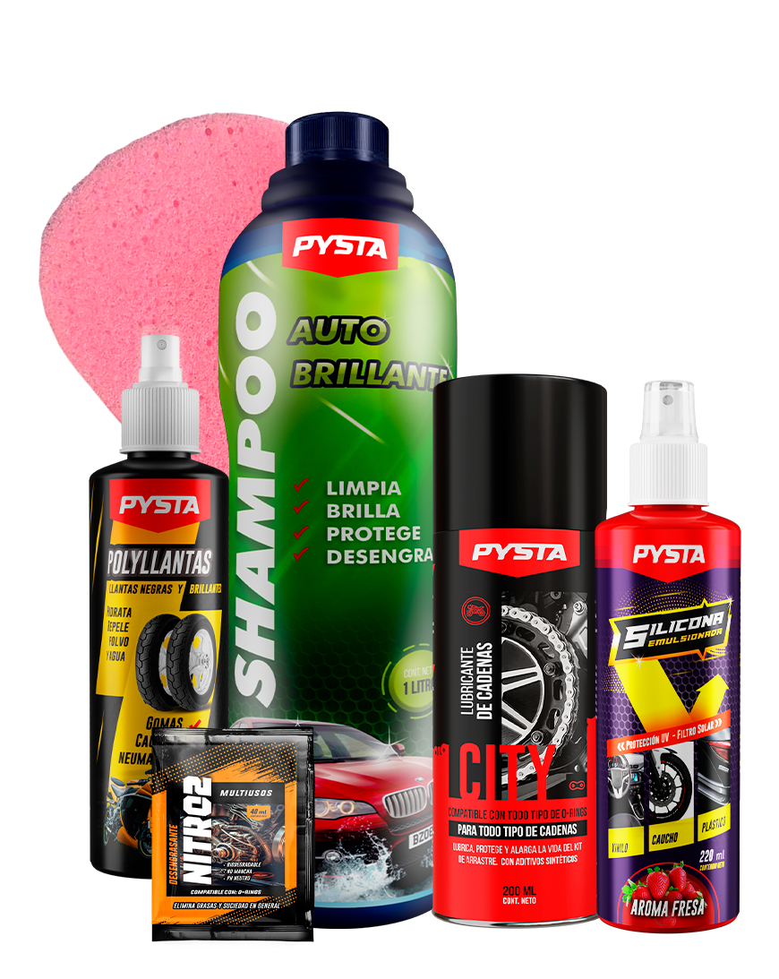 Super Kit de lavado para Moto + Bolsa regalo